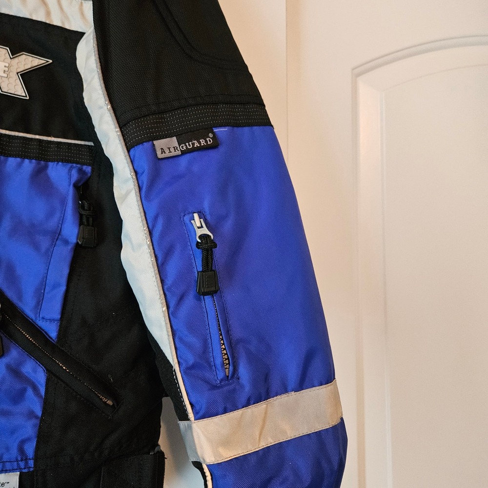 Castle X Racewear Snowmobile Method Jacket Mens‎ XS Blue Black Reflective Hitena - Picture 8 of 11